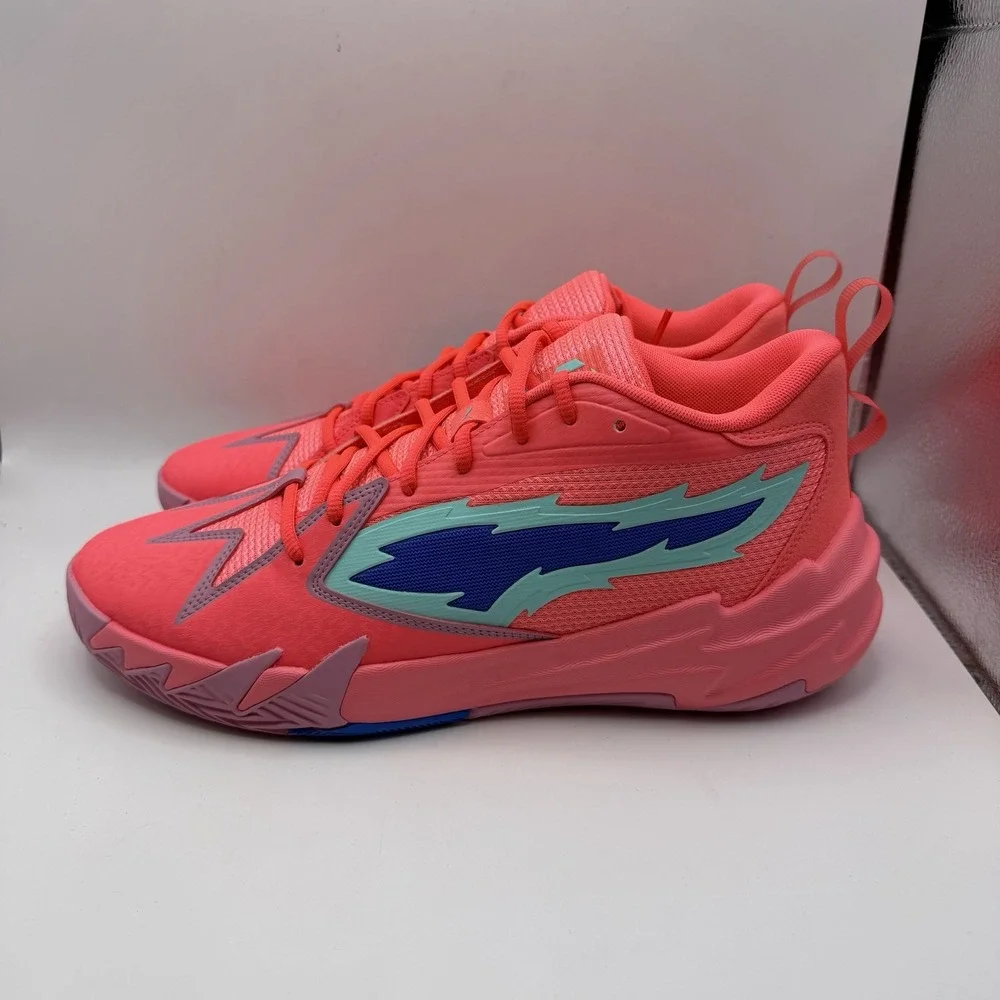 PUMA‎ Scoot Zeros Sunset Glow Pink/Blue Basketball Men's Size 11 - 310415-02